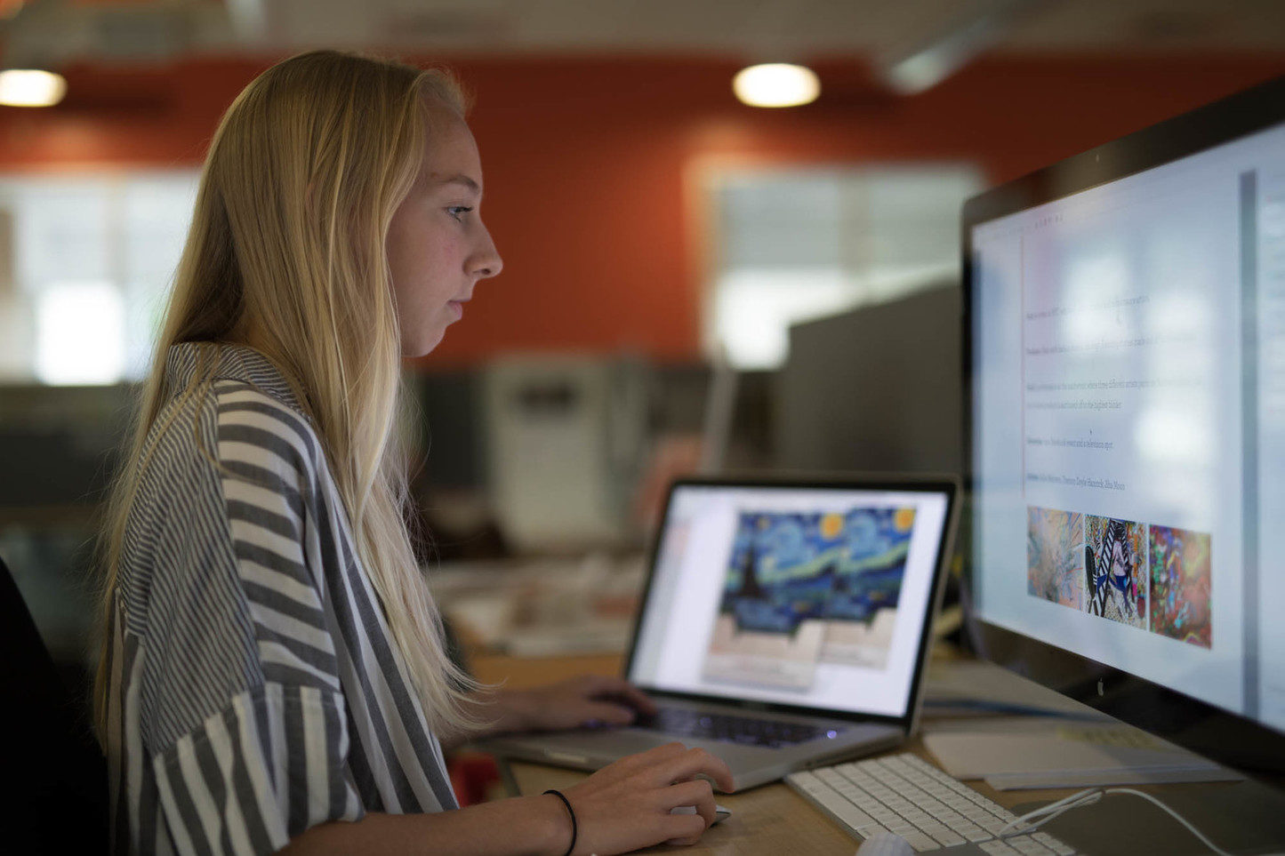 Maddy working Maddy working